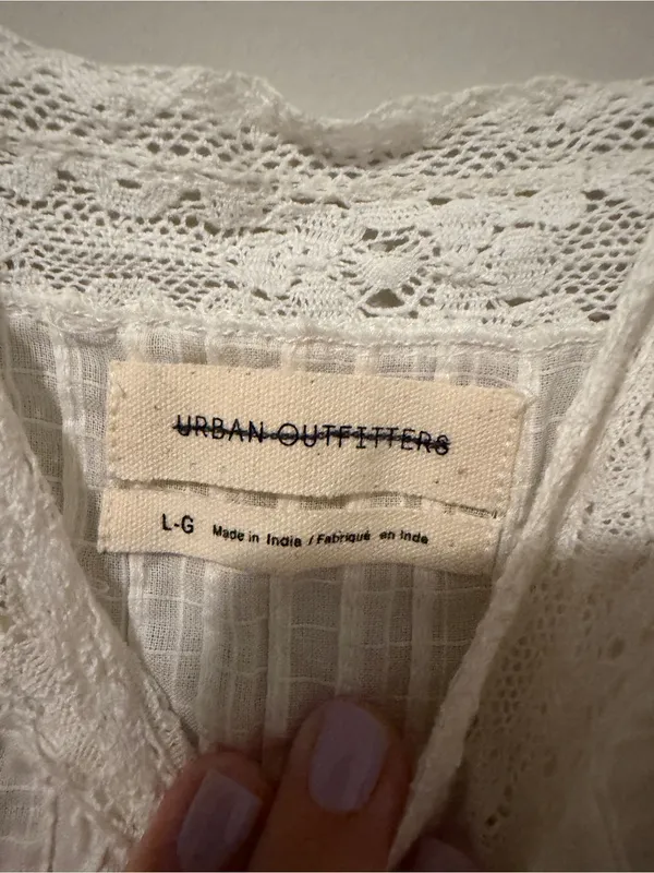 Women’s Urban Outfitters white slip dress - Image 2