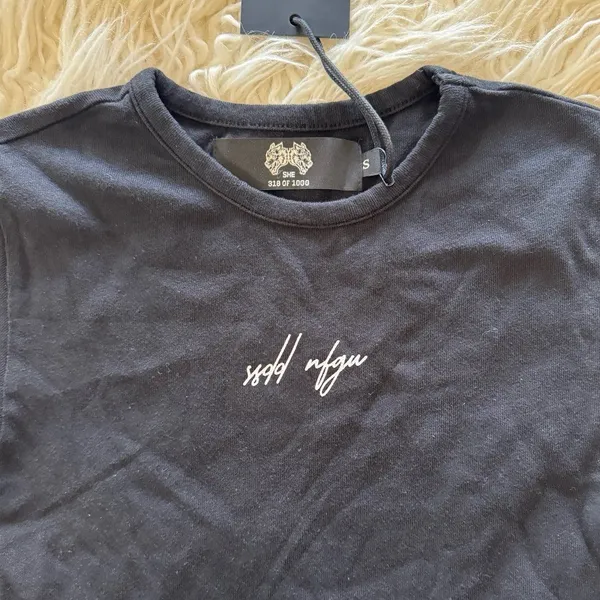 Darc Sport She SSDD NGFU Baby Tee Black Size Small - Image 3