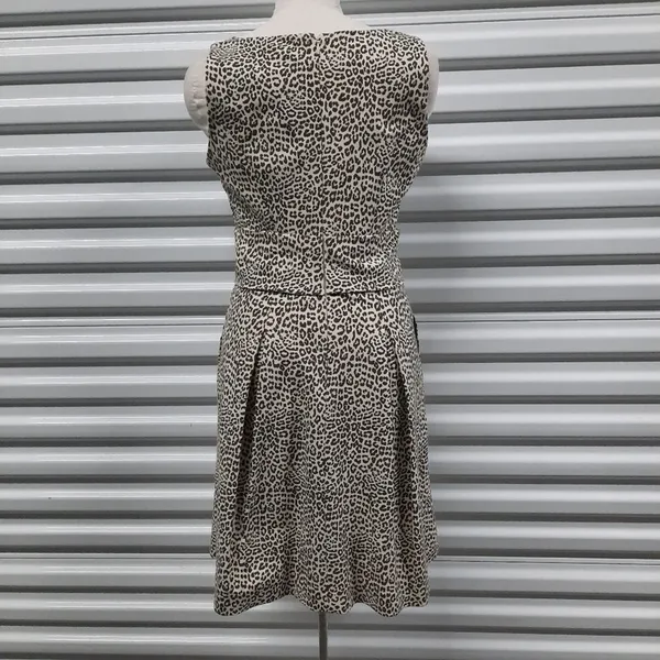 Banana Republic Womens Dress Size 8 Leopard Print Career Going Out Minimalist - Image 4