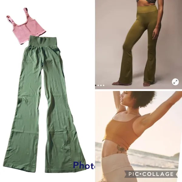 Free People NWOT Good Karma Flare legging and happiness Runs crop top size XS/S MSRP $128 - Image 2