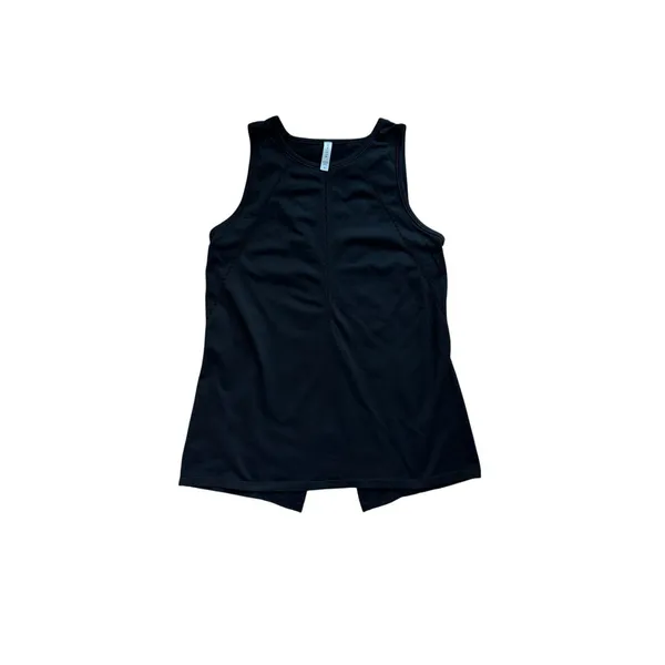 Athleta Black Tie Back Tank Top Small Nylon Athletic Yoga Workout Sleeveless - Image 5
