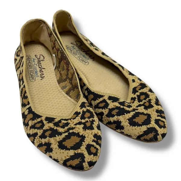 Skechers Cleo Claw-Some Ballet‎ Flats Women Size 7.5 Comfort Knit Shoes - Image 2