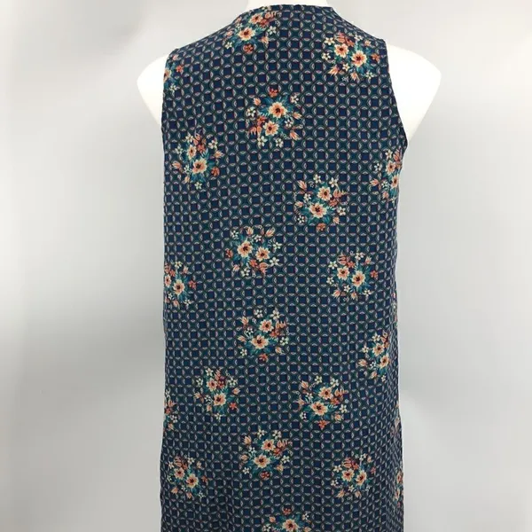Lularoe small teal orange sleeveless open cardigan duster - Image 7