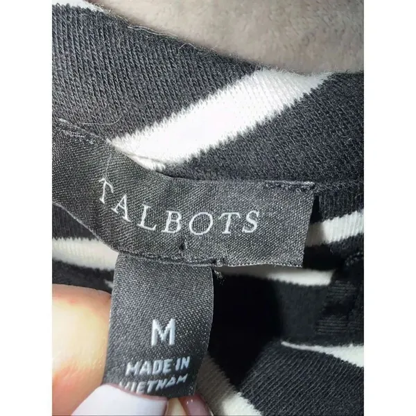 Talbots Striped Knee Length Sleeveless 100% Cotton Dress MEDIUM #757 - Image 7
