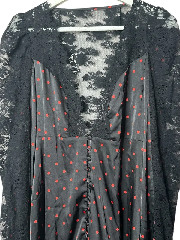 For Love & Lemons Melrose Robe Dress Polkadot Size Small - Image 5