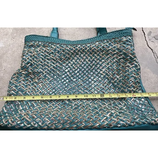 Vintage Style & Co. Sling Woven Blue Large Shoulder Bag Tote Women’s Purse - Image 7