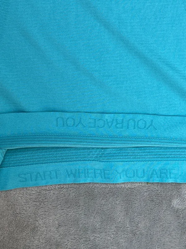 Lululemon Swiftly Tech Racerback Tank 10K Tour Los Angeles CA turquoise running - Image 6