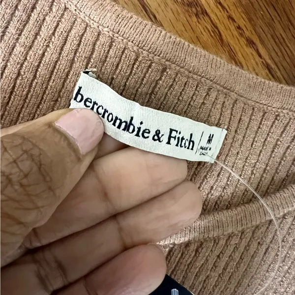 Abercrombie & Fitch Tan Knit Mini Dress NWT - Image 6