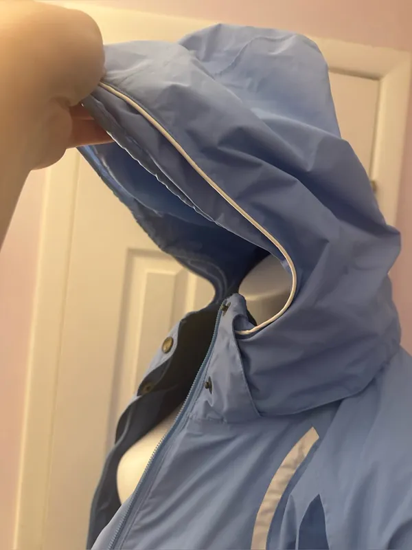 COLUMBIA Vintage Ttanium Interchange Blue Waterproof Hooded Ski Jacket Sz L - Image 11