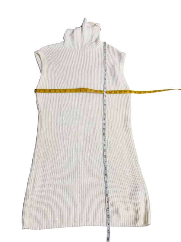 NEW Abercrombie & Fitch Cowl Neck Sleeveless Sweater Dress Size Medium - Image 3