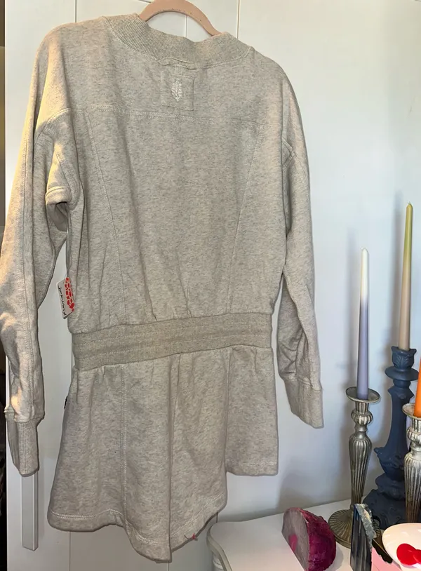 NWT Free People Intercept Romper In Heather Grey Sold Out Color - Image 6