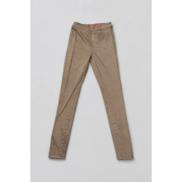 GUESS Ultra High Rise Cropped Skinny Pants Women’s Size 27 Taupe Brown Stretch - Image 14