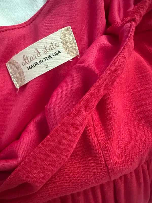 Altar'd State Red puff sleeve dress - Image 3