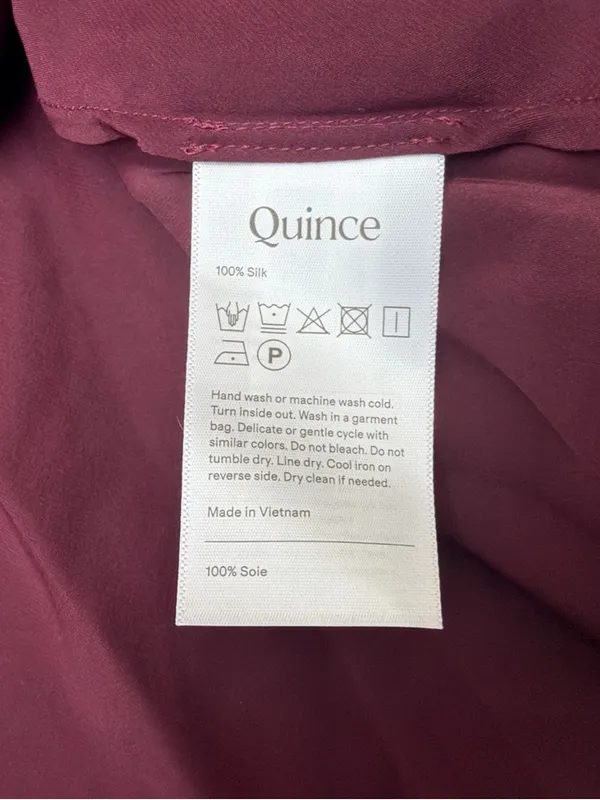 Quince Satin Midi Skirt in Deep Burgundy - Image 3