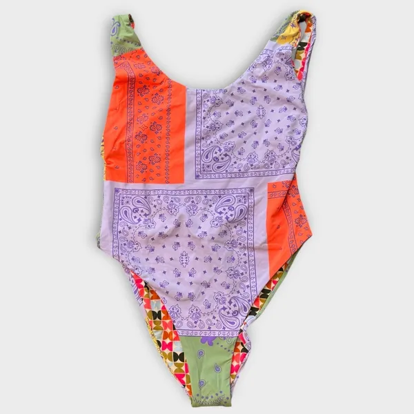 MAAJI Bandanna Reversible Claire One-piece Swimsuit Size Large - Image 4