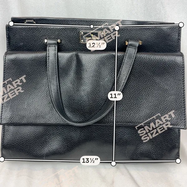 Kate Spade NY Carena Kay Street Pebble Handbag Black Leather Satchel Bag Tote - Image 2