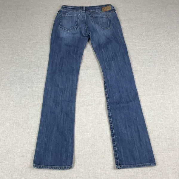 Mavi Annie Jeans Womens 31 Blue Medium Wash Low Rise Straight Stretch Denim - Image 3