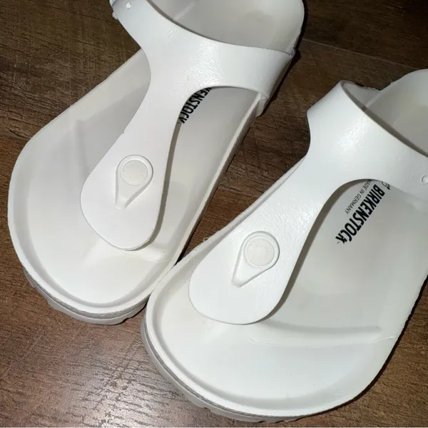 Birkenstock Gizeh Essentials Eva Women's Classic White Sandals - Image 8