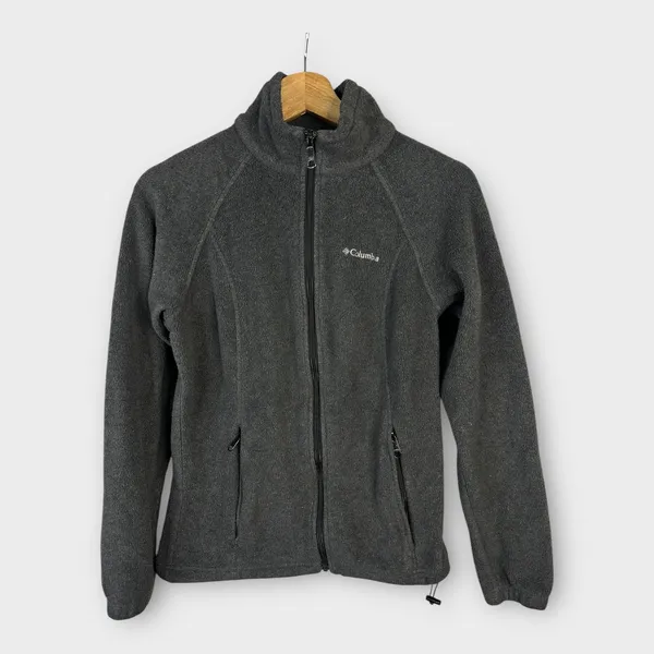 Columbia Womens size Small Benton Springs Full Zip Fleece Jacket Black 1372111 - Image 2
