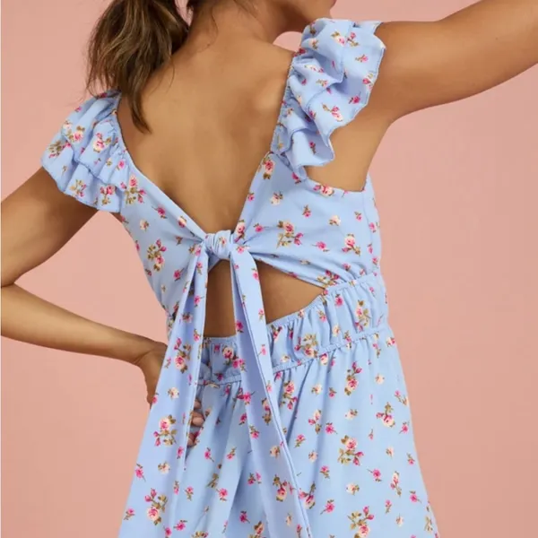 NWT Altar’d State Beth Floral Mini Dress - Image 3
