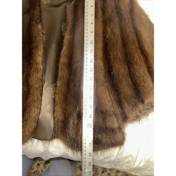 Vintage Brown Ladies Sable vs Sable Fur  Shawl Cape Stole - Image 7