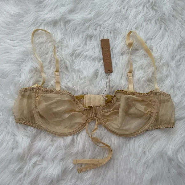 Skims Romance Balconette Bra Butter Size 38D - Image 3