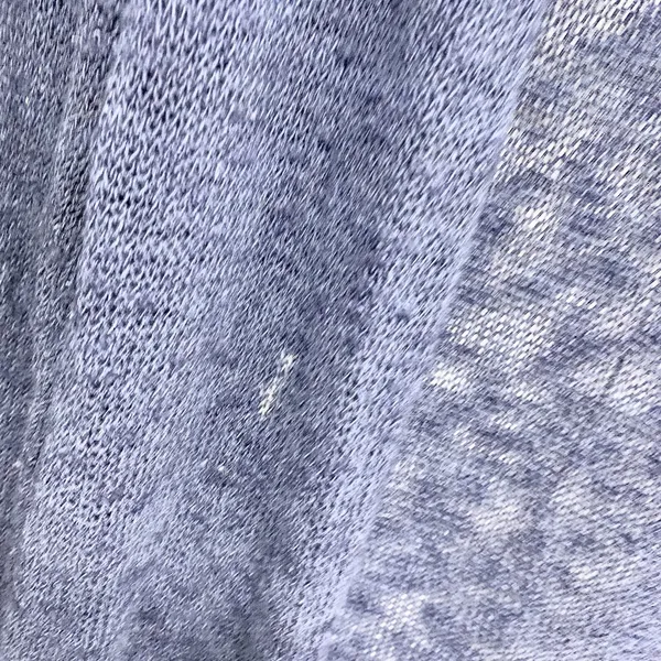 Ann Taylor LOFT‎ Sweater Women Large Blue Open Front Long Sleeve Knit Cardigan - Image 4