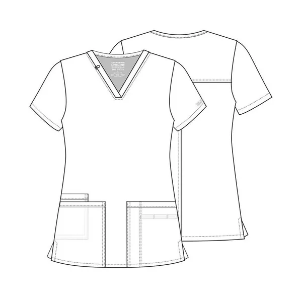 NWT: Cherokee Women Workwear Core Stretch V-Neck Scrub Top‎ - Image 9