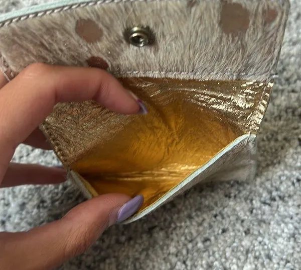Fur Cardholder Tan - Image 3