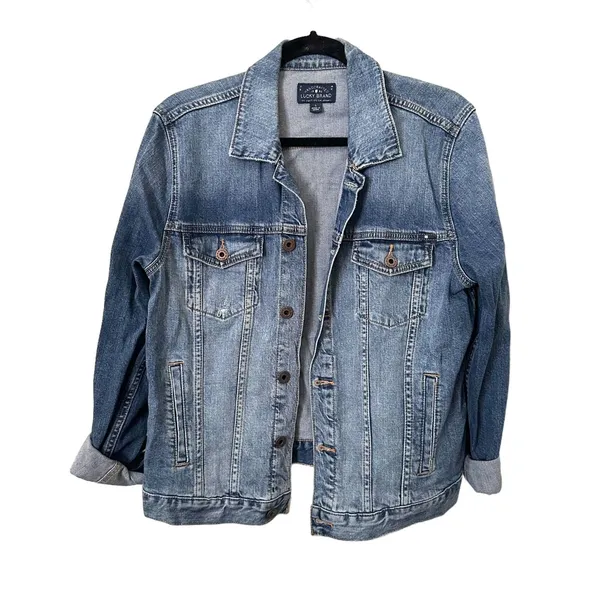 LUCKY BRAND Classic Denim Jacket Sz‎ Large - Image 2