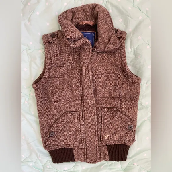 American Eagle Women’s Brown Vest size Small - Image 3