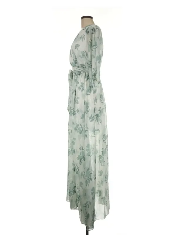 NWT Baltic Born Kia Kimono Maxi Dress Sage Floral M Romantic Coquette Fairycore - Image 6