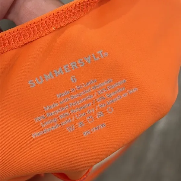 Summersalt Pink Orange Wave One Piece Swimsuit Size 6 - Image 6