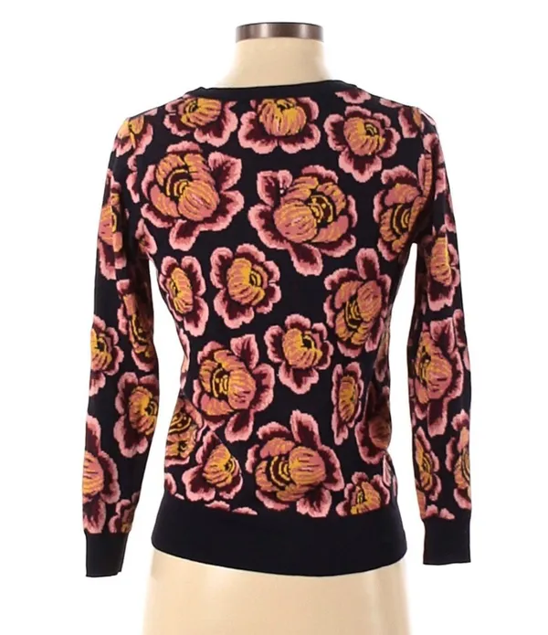 Ann Taylor NEW Gorgeous Loft Floral Print Pull Over Sweater Size Medium - Image 2