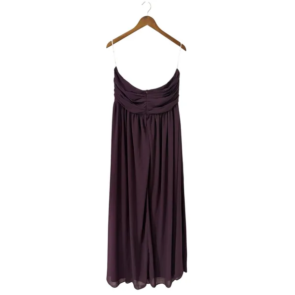 Lulus Luxe Favorite Dark Purple Strapless Ruched Maxi Dress size 1X NWT - Image 4