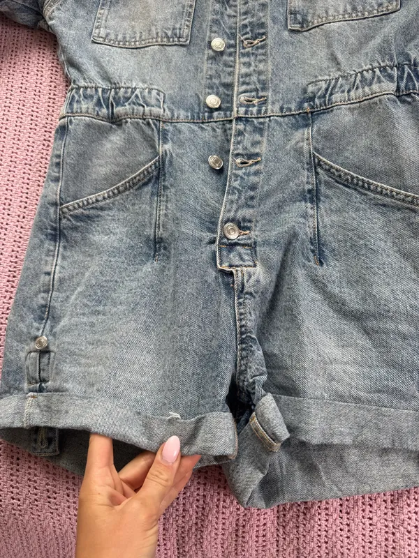 Free people Denim Romper - Image 2