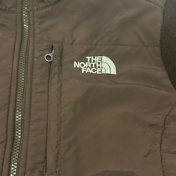 The North Face Women's Dark Brown Fleece Zipper Jacket Size S - Image 2