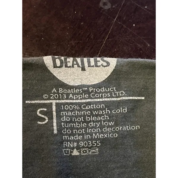 The Beatles Shirt Womens Small Black Liverpool 1963 Graphic Tee Top Band Rock - Image 8
