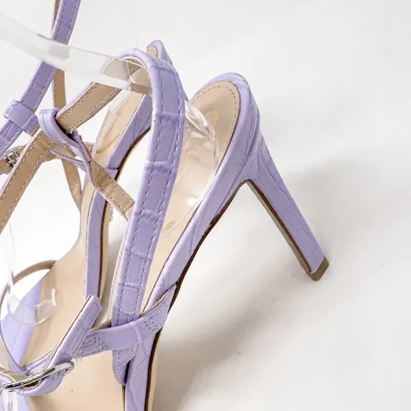 Sam Edelman Doran Lavender Purple Strappy Sandal Heel NEW, Size 6.5, MSRP $130 - Image 5