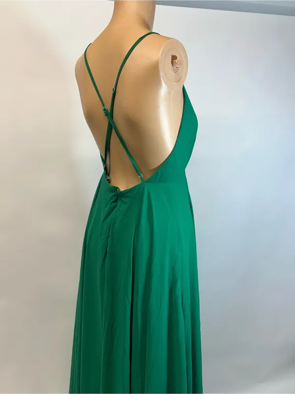 Lulu's Emerald Green Halter Maxi Dress - Image 7