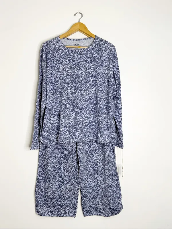 Haven Well Within Organic Cotton Animal Print Pajama Set Size L NWT - Image 7