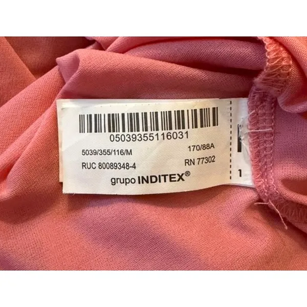Zara Tulle Cawl Neck Long Open Back Dress in Bubblegum Pink Women's sz. M - Image 9
