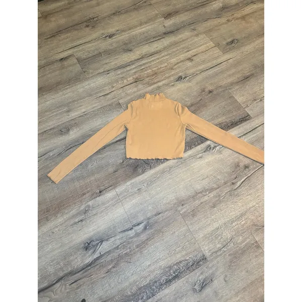 Aerie Ribbed Turtleneck‎ Tan Size Small - Image 6