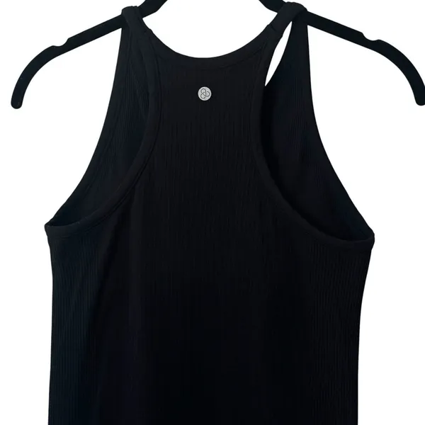 Zella Black Ribbed Racerback Tank Athletic Gym‎ Stretch Comfort Minimalist M - Image 6