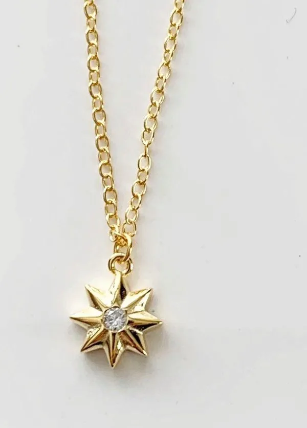 Gold Anise Star Dainty Necklace - Image 4