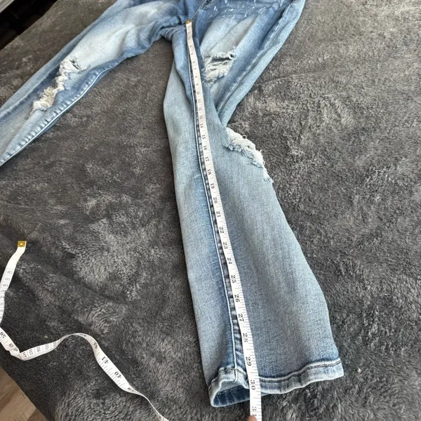 Judy‎ Blue Boyfriend Jeans 13/31 Distressed Mid Rise Relaxed Fit Ripped Denim - Image 5