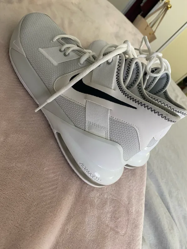 Nike Air Max Impact 2 Mens 10.5 Mid High Top Basketball Shoes Sneakers NIB White - Image 6