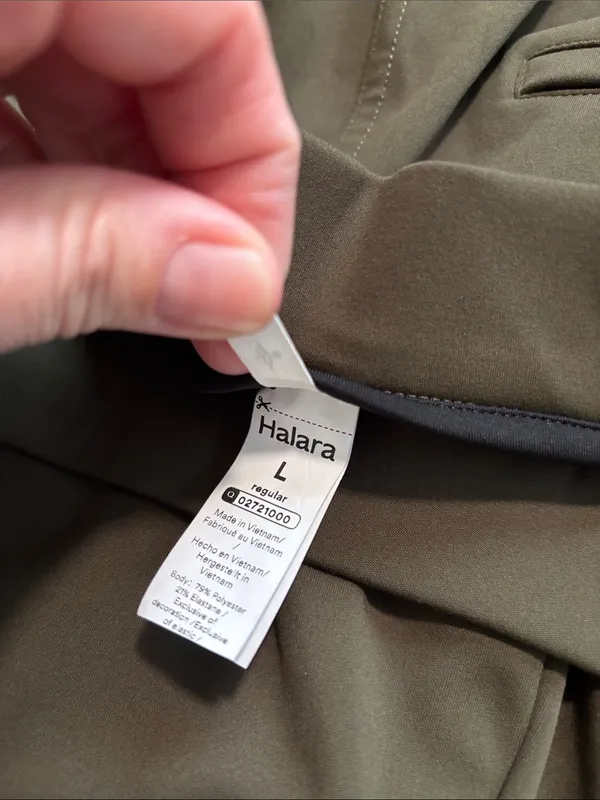 Halara Flex DayStretch High Waisted Pocket Straight Leg Work Pants size large - Image 3