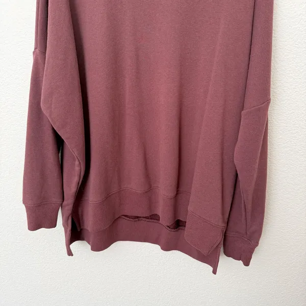 [Aerie] Oversized Fleece Turtleneck Sweater Pullover Sweatshirt Cozy Sz Small S - Image 6
