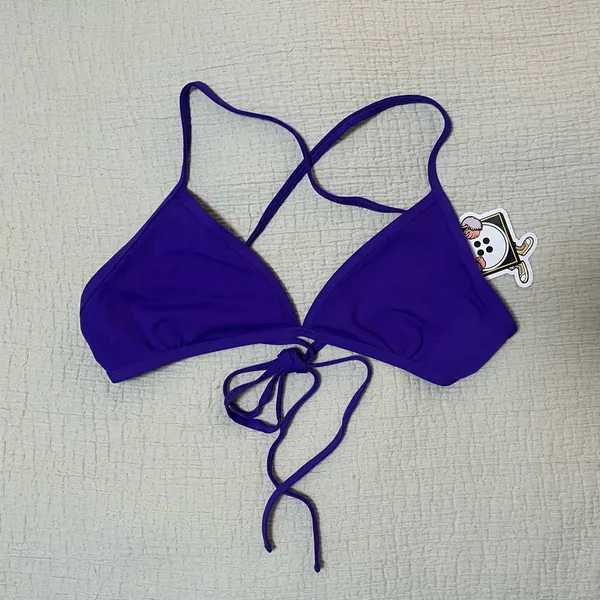 JOLYN Triangle Bikini Top - Purple - Image 3